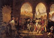 antoine jean gros Bonaparte Visiting the Plague Victims of Jaffa oil painting